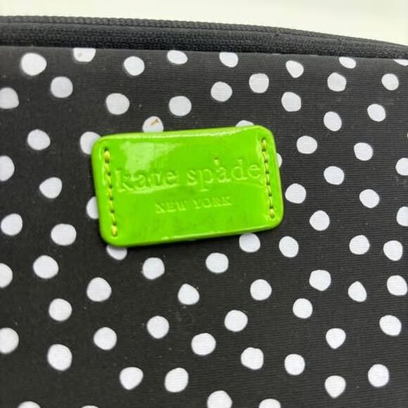 Kate Spade Ipad Mini Tablet Soft Case Sleeve Black White Zipper - Picture 3 of 7